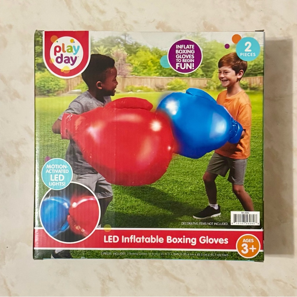 Play Day Jumbo LED Inflatable Boxing Gloves.